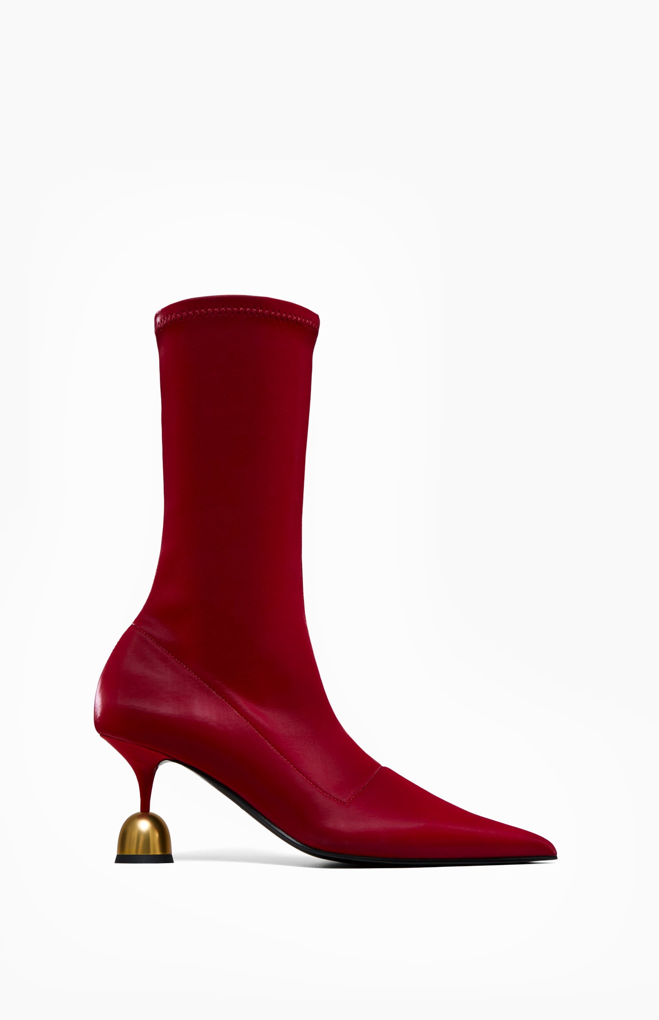 Skórzane botki damskie PENELOPE RUBY RED 42 - Vanda Novak