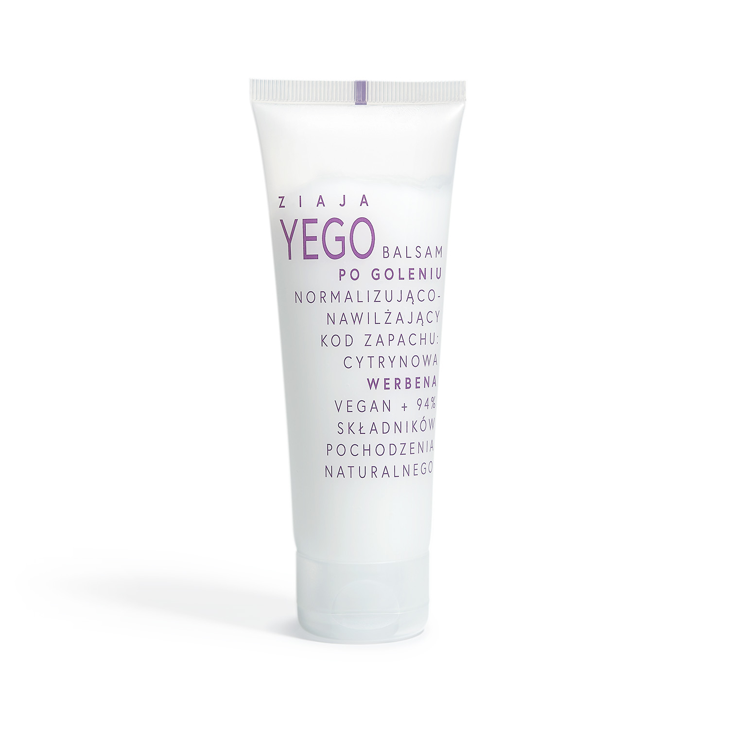 Ziaja yego - balsam po goleniu normalizująco-nawilżający, kod zapachu: cytrynowa werbena, 80 ml