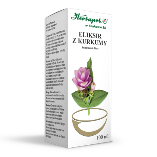 Eliksir z kurkumy - płyn, 100 ml