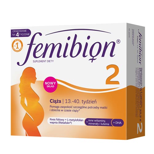 Femibion 2 ciąża - 13-40 tydzień, 28 tabletek + 28 kapsułek