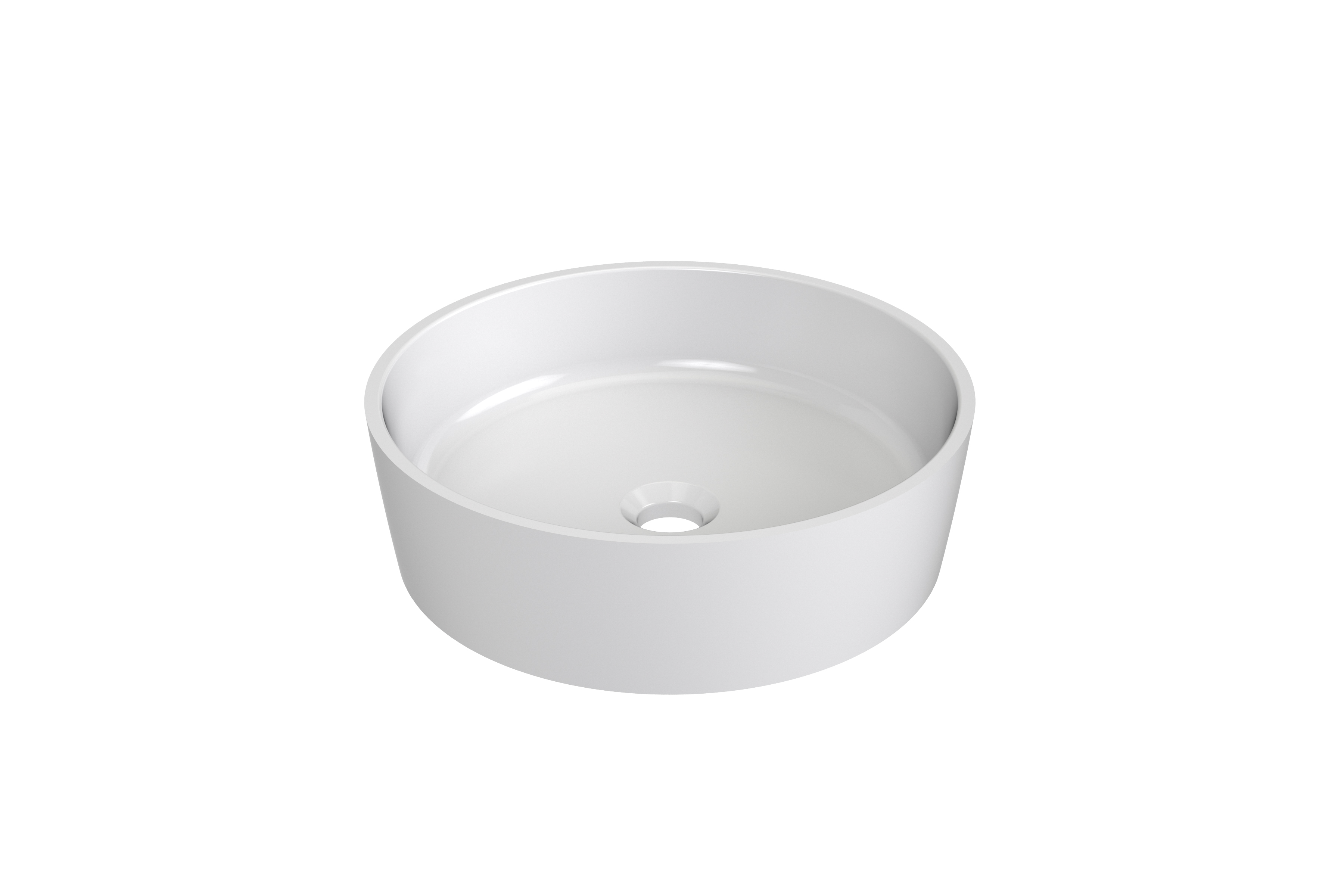 Ravak Uni umywalka 40 cm nablatowa okrągła biała XJX01140001