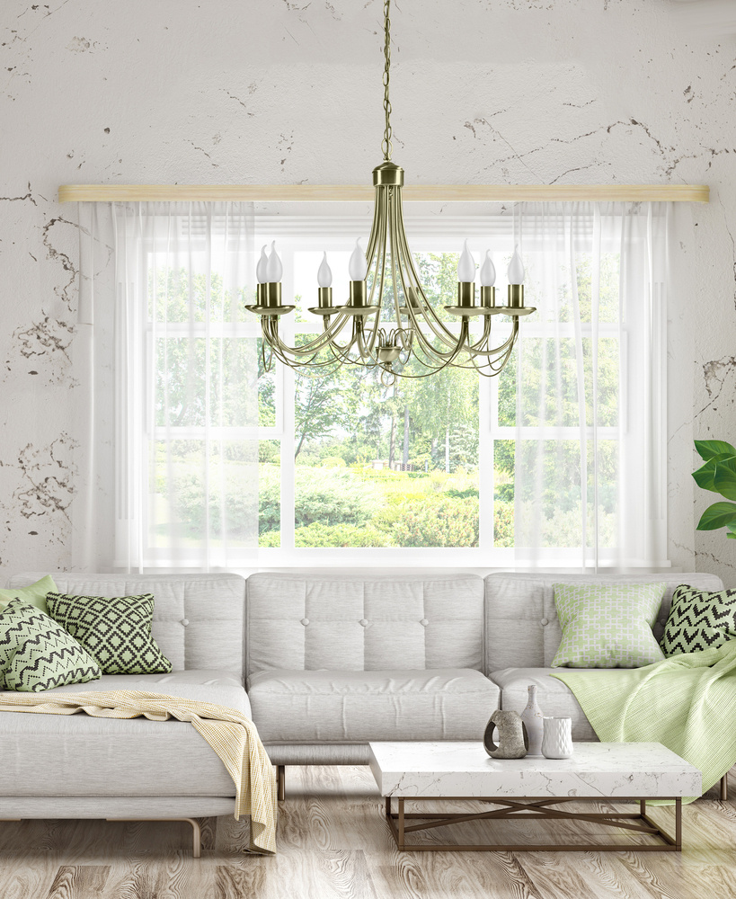 Candellux Muza lampa wisząca 8x40W patyna 38-69187