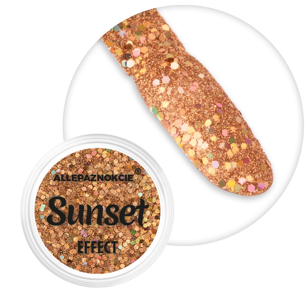 Pyłek do paznokci Sunset Effect Allepaznokcie 1 g Nr 06