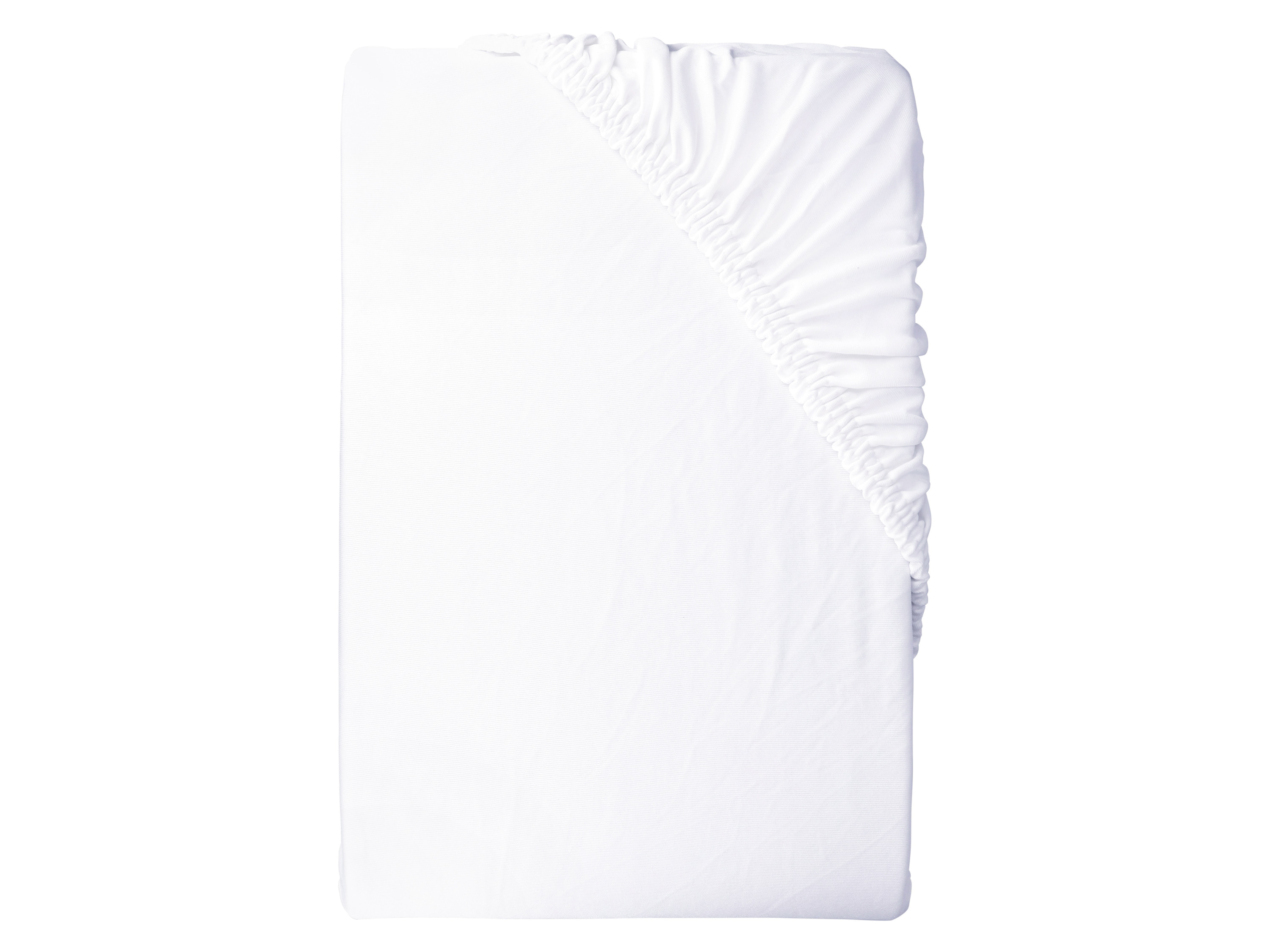 LIVARNO home Prześcieradło z gumką, 180-200 x 200 cm (Biały)