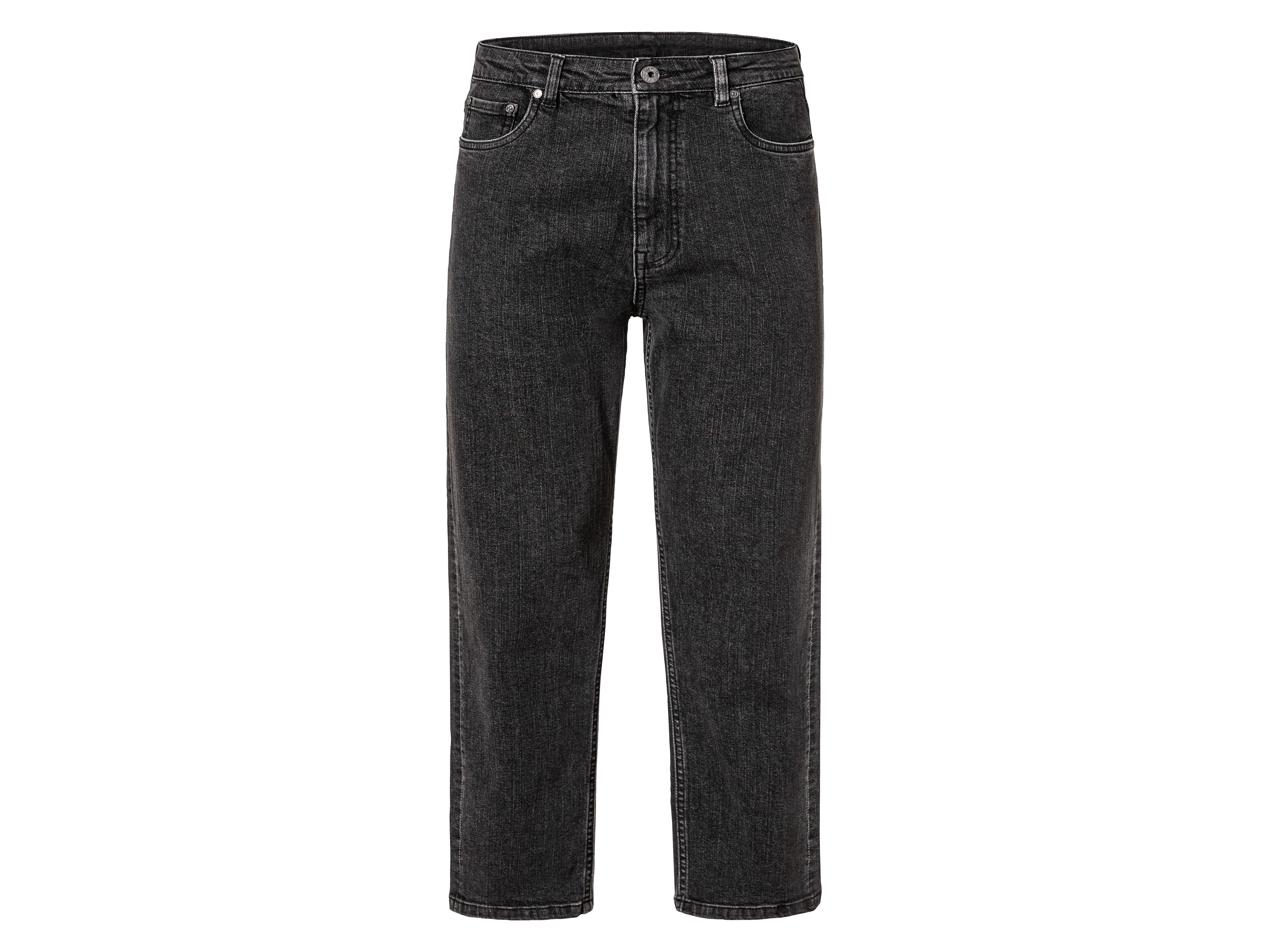 esmara Jeansy damskie z bawełną, Straight Fit Szary, 40