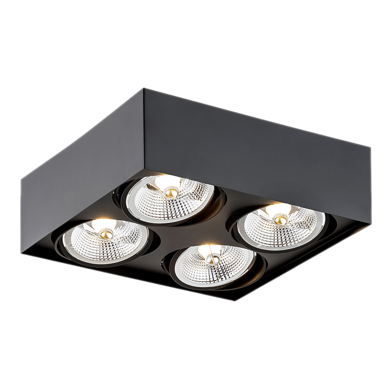 Darmowa Dostawa - Lampa podsufitowa 4x12 W czarna Argon Rodos Plus 1745BZ