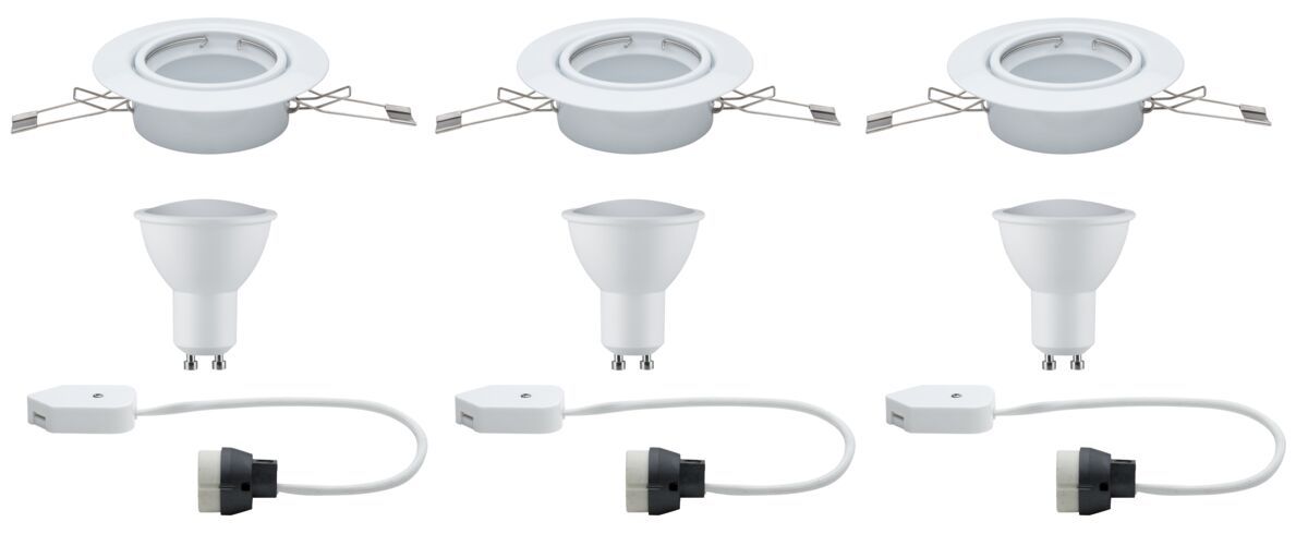 Darmowa Dostawa - Lampa do zabudowy 3x4.5 W biała Paulmann LED 93845