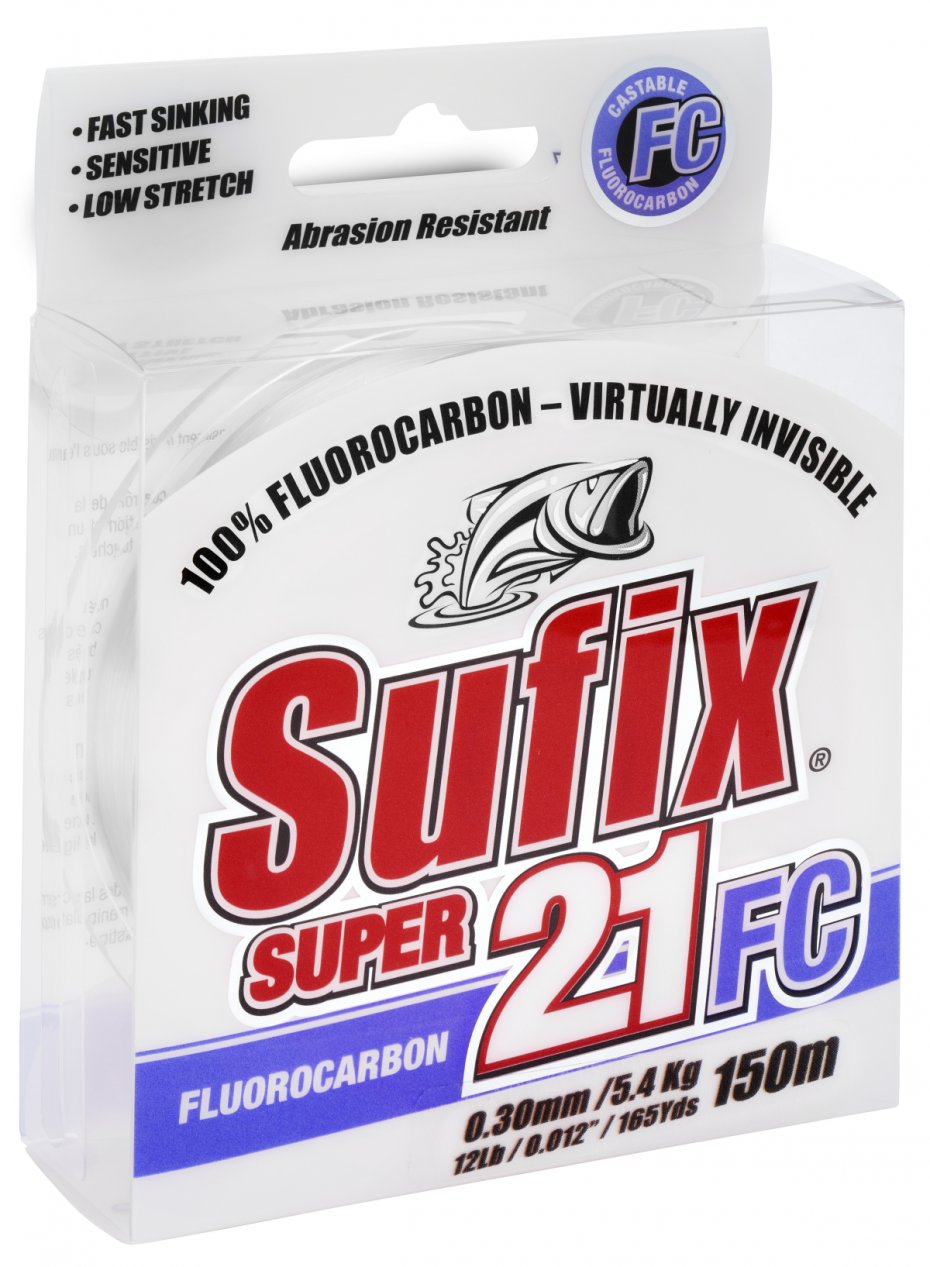Sufix Fluorocarbon 100% Super 21 Clear 0,16mm 50m