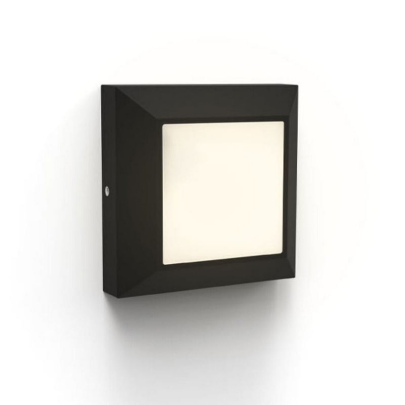 Kinkiet ścienny zewnętrzny Lutec Helena czarno-biały LED 4.5W 3000K 200lm IP54 wym: 10,1 x 10,1 x 4507 cm aluminium - 1 szt.
