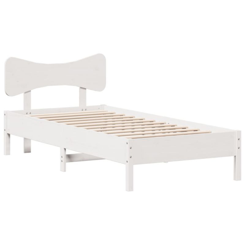 Łóżko drewniane WaszeMeble 100x200 cm biała WM-3328239 1 szt.