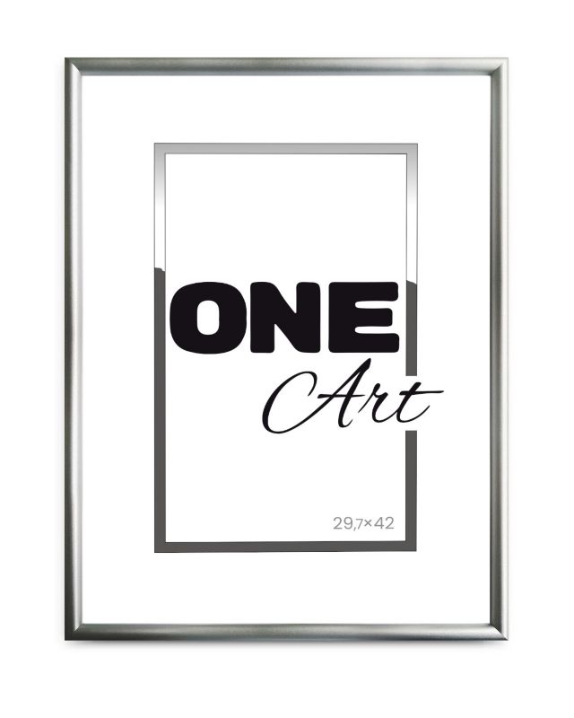 Ramka drewniana na zdjęcia One Art Finger 29,7x42 cm srebrny 1 szt.