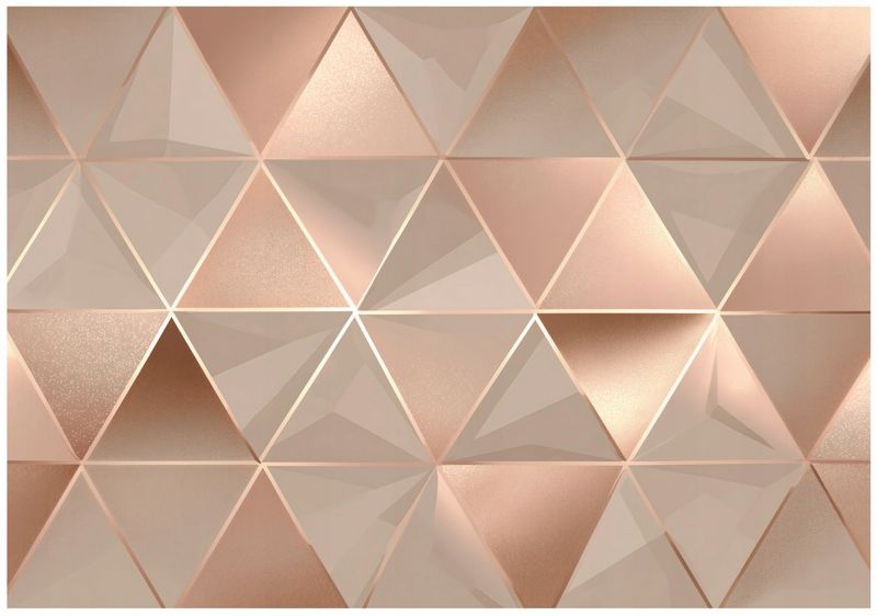 Fototapeta WALLARENA Do Sypialni Salonu Na Flizelinie Abstrakcja Geometryczna Glamour 250x175 cm 1 szt.