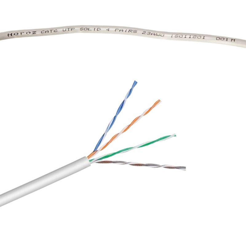 Kabel UTP Horoz kabel LAN przewód sieciowy skrętka CAT6 1 Gb/s 250 MHz / 23 AWG 305m 1szt.