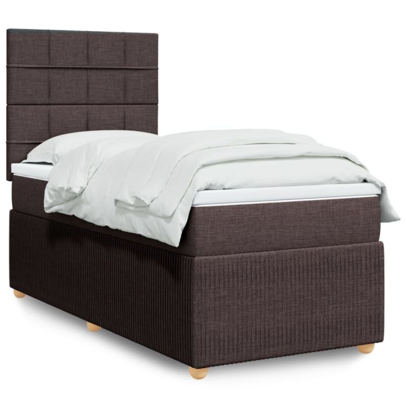 Łóżko kontynentalne WaszeMeble 90x190 cm brązowe WM-3291914 1 szt.