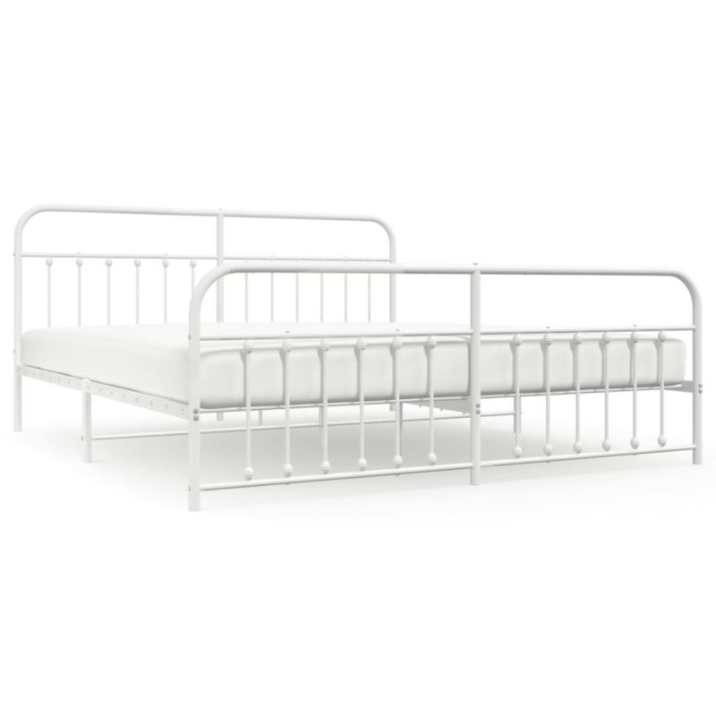 Łóżko metalowe WaszeMeble 200x200 cm biała WM-352652 1 szt.