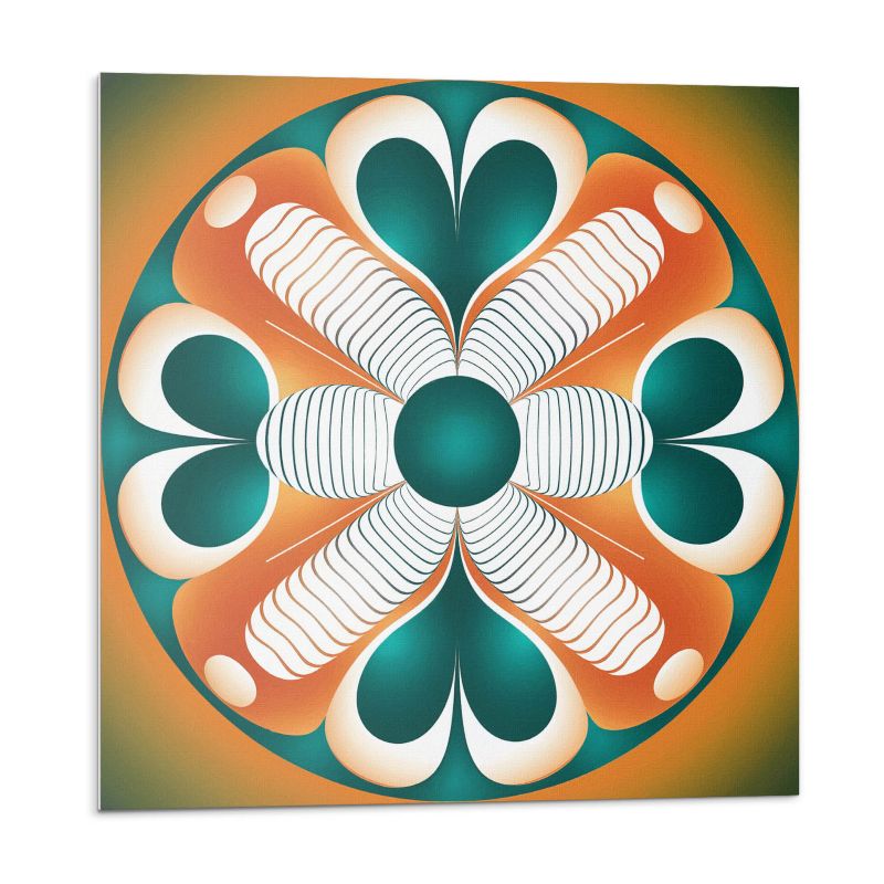 Kafelki samoprzylepne Wallfluent 20x20 cm Symetryczny wzór kwiatowy 20 szt.