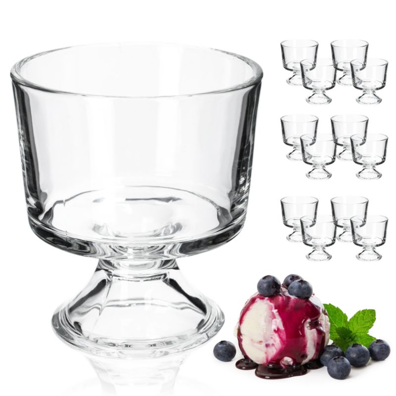 Pucharki Do Deserów KADAX Szklane 280ml 12szt