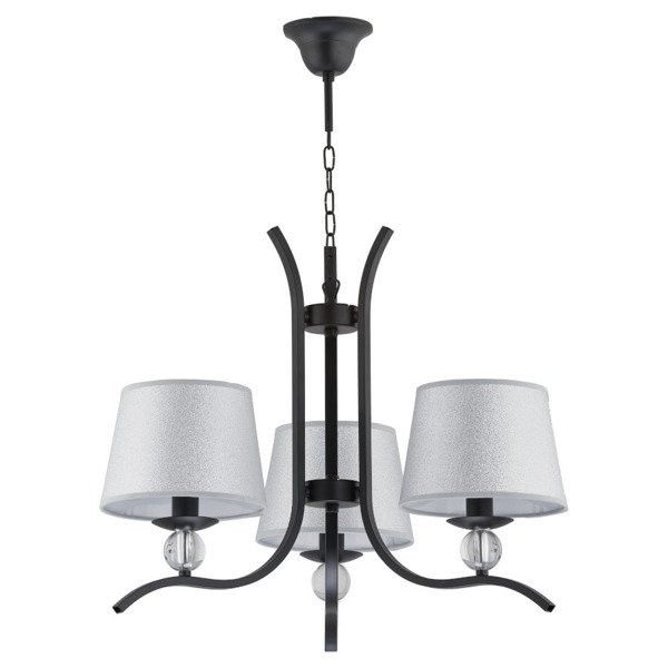 Lampa wisząca Alfa Barni 9433 czarna dekoracyjna 3xE14 x 10W 1 szt.