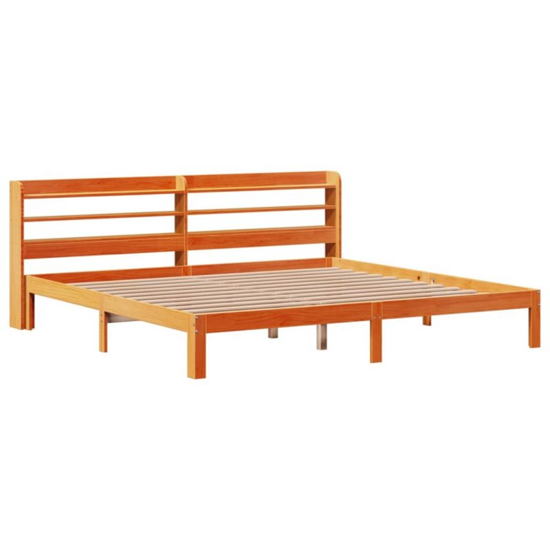 Łóżko drewniane WaszeMeble 180x200 cm brąz WM-3306809 1 szt.