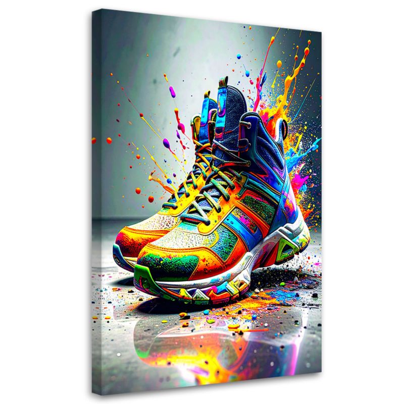 Obraz młodzieżowy Feeby Graffiti Kolorowe Buty Street Art 60x90cm 1szt