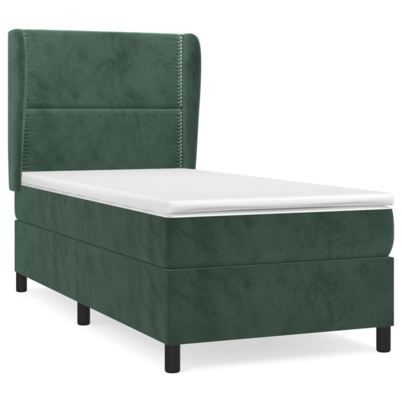 Łóżko z materacem WaszeMeble 90x190 cm zielony WM-3129126 1 szt.