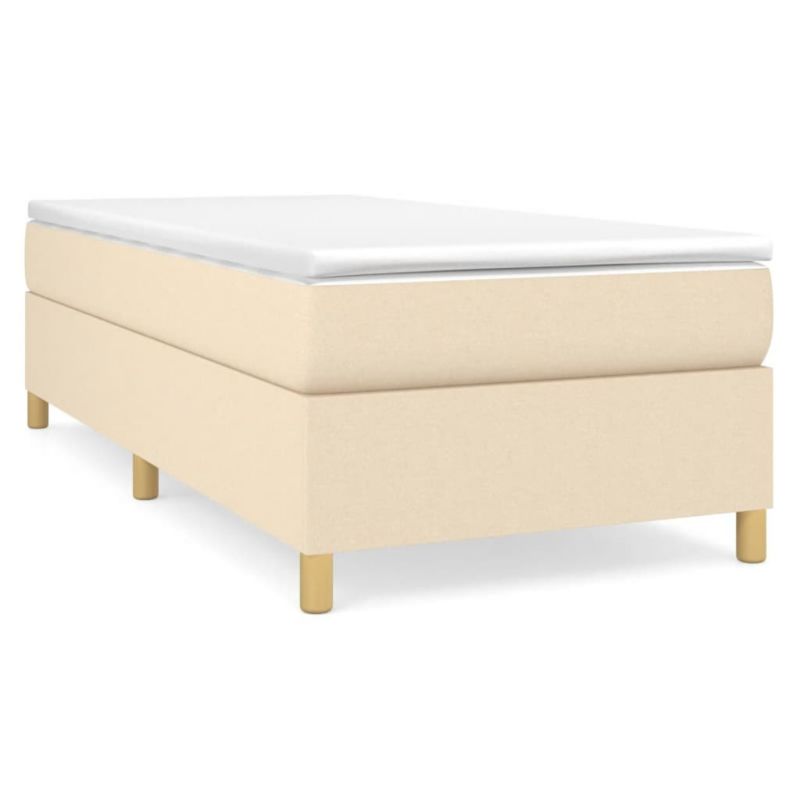 Łóżko kontynentalne WaszeMeble 100x200 cm kremowe WM-3144503 1 szt.