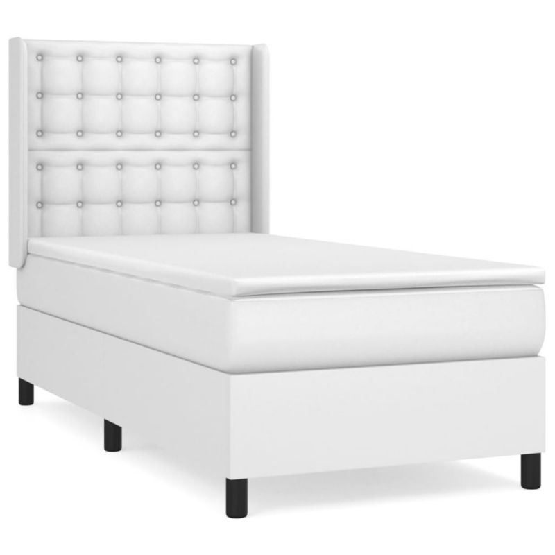 Łóżko kontynentalne WaszeMeble 90x200 cm białe WM-3132478 1 szt.