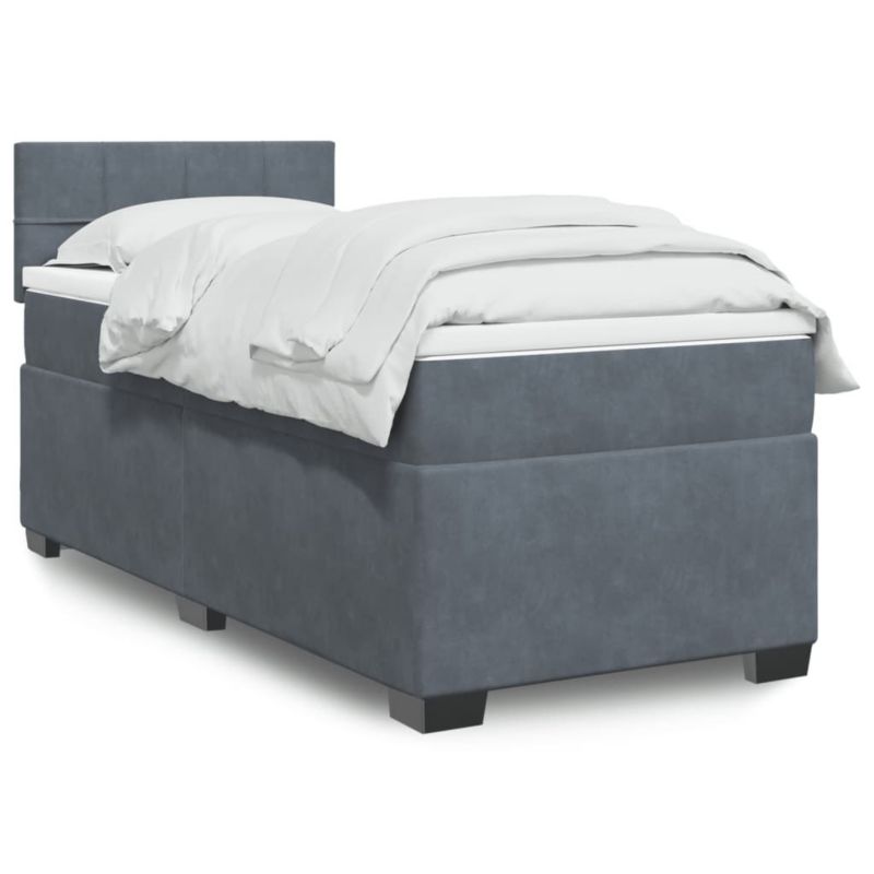 Łóżko kontynentalne WaszeMeble 80x200 cm ciemnoszary WM-3288463 1 szt.
