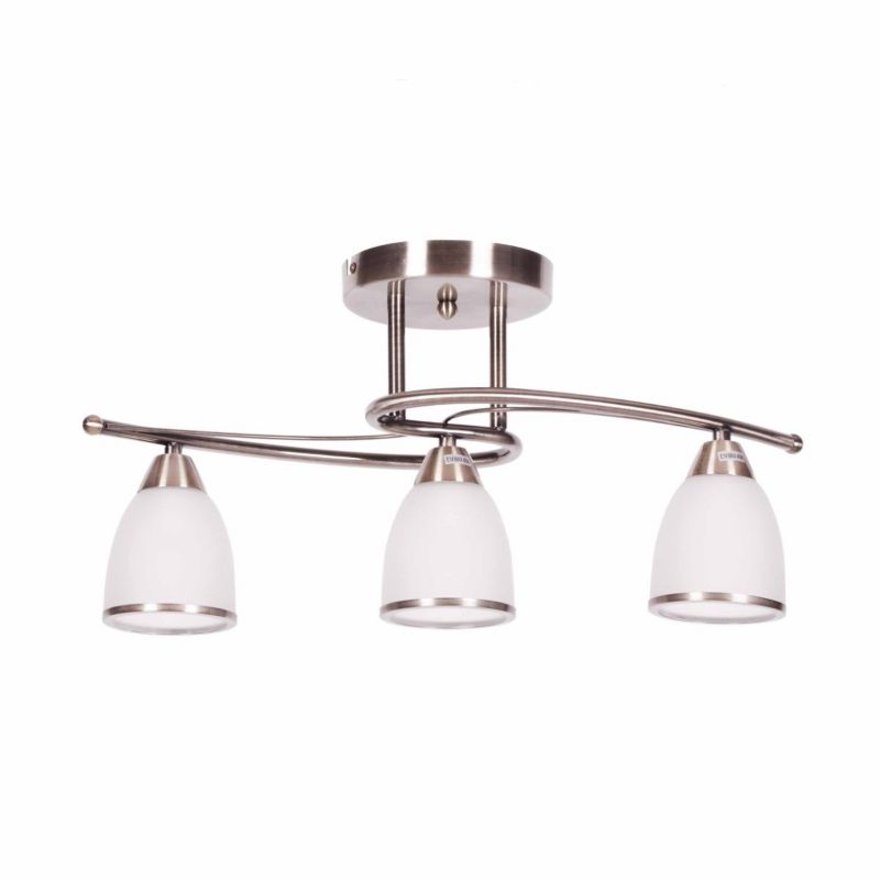 Lampa sufitowa wisząca Kaja Samira 8003 chrom patynowany -biała klasyczna 3xE14 x 40W 1 szt.