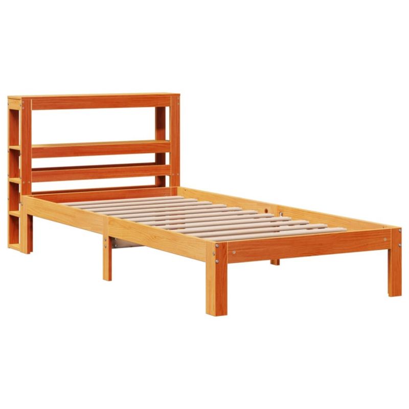 Łóżko drewniane WaszeMeble 100x200 cm brąz WM-3306063 1 szt.