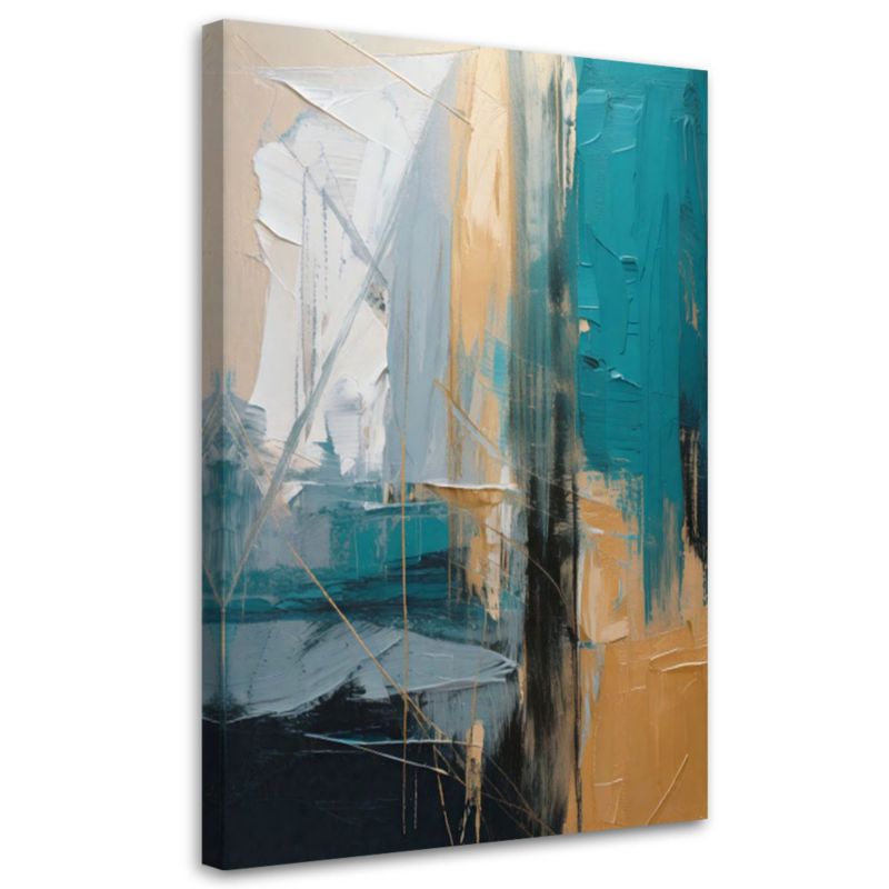 Obraz nowoczesny Feeby Abstrakcja Geometryczna Złoto 40x60cm 1szt