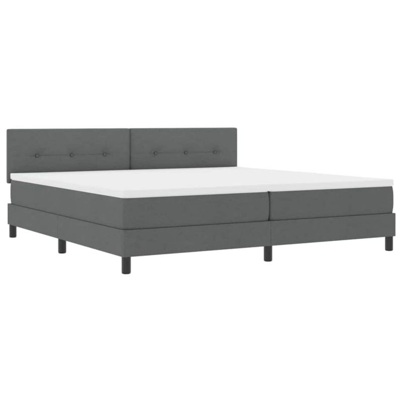 Łóżko z materacem WaszeMeble 200x200 cm szary WM-3338714 1 szt.