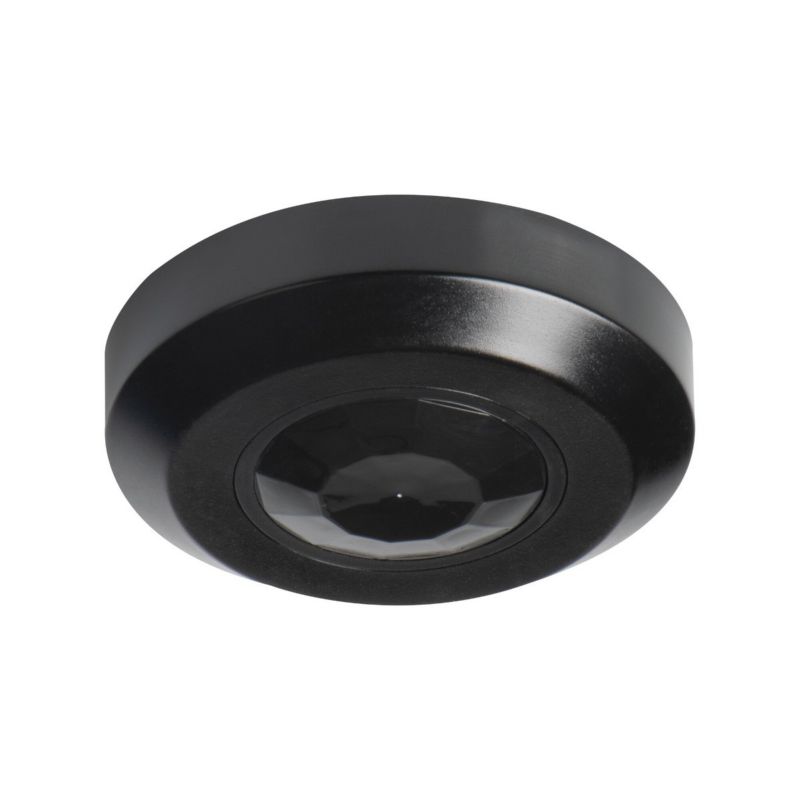 Czujnik ruchu Kanlux podczerwień PIR czarny do 6 metrów sufitowy natynkowy IP20 wym: 2,1 x 7,6 x 7,6 cm - 1 szt.