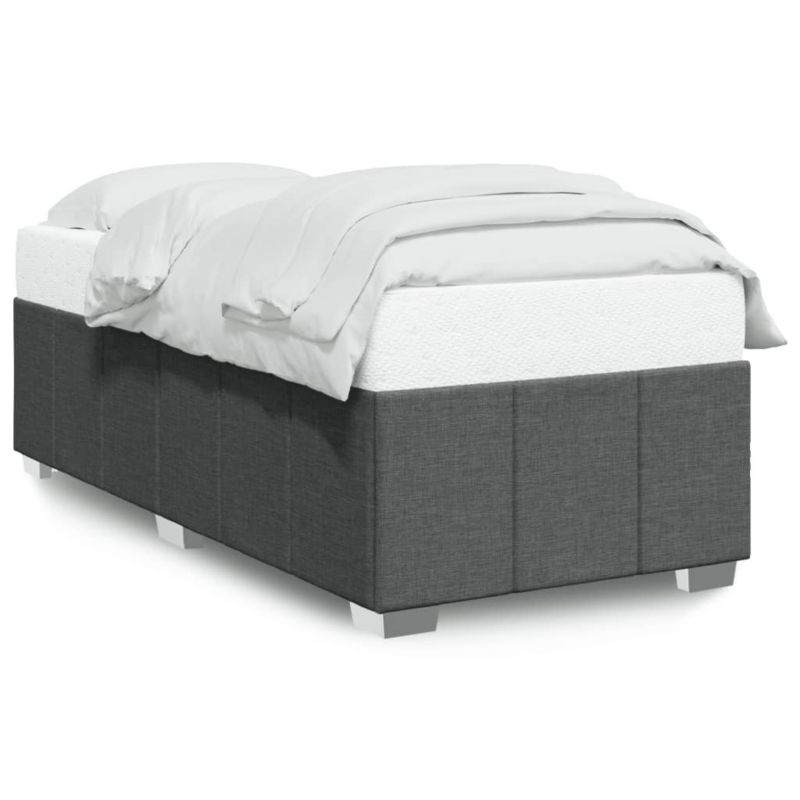 Łóżko tapicerowane WaszeMeble 100x200 cm ciemnoszare WM-3284812 1 szt.