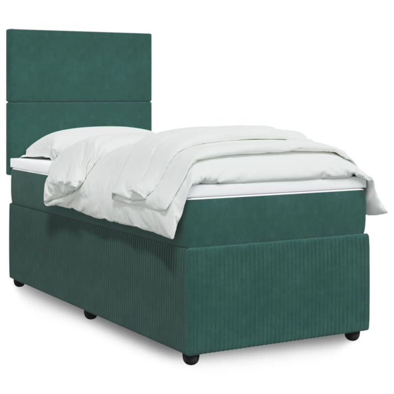 Łóżko kontynentalne WaszeMeble 80x200 cm zielone WM-3292187 1 szt.