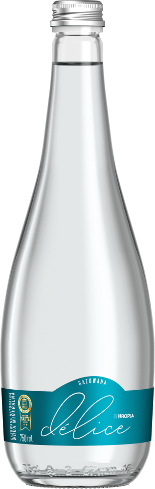 Woda gazowana Kropla Beskidu Delice, 0.75l, szkło