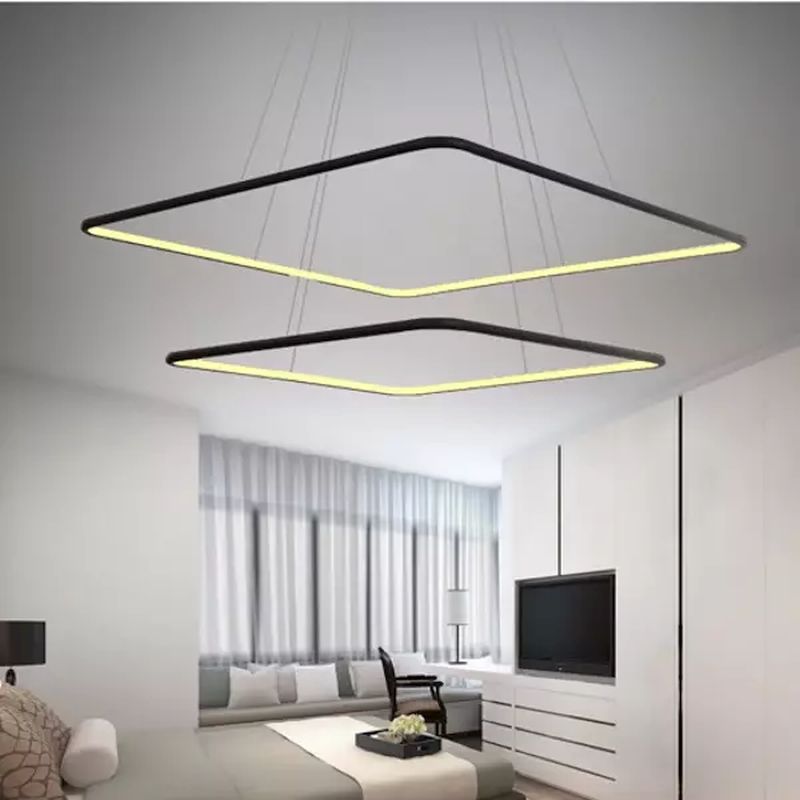 Altavola Design Ledowe Kwadraty lampa wisząca 75W czarny LA077/P_60_in_3k_black - Wysyłka w 24h