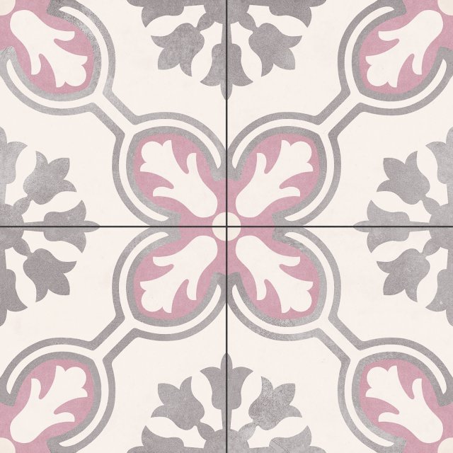 Gres szkliwiony hiszpański Ecoceramic AMBERLEY ORCHID PINK mat 45x45