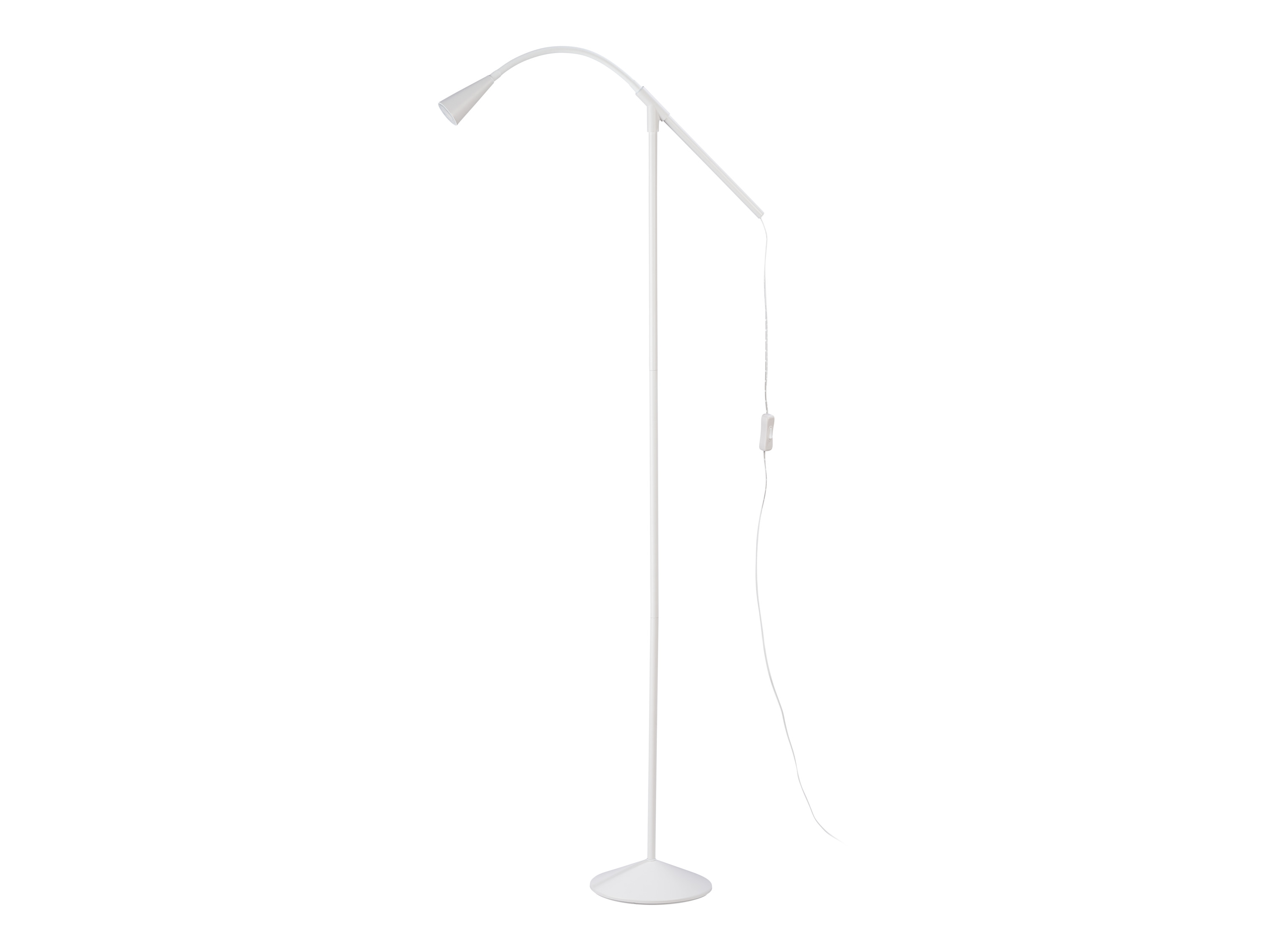 LIVARNO home Lampa LED stojąca FREYA (Biały), nowoczesny design, energooszczędne diody LED, oprawa z podkładką chroniącą podłogę