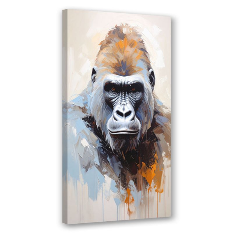 Obraz nowoczesny do salonu biura Feeby Goryl portret zwierzęta 50x100cm 1szt