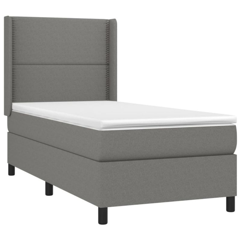 Łóżko kontynentalne WaszeMeble 80x200 cm ciemnoszara WM-3138190 1 szt.