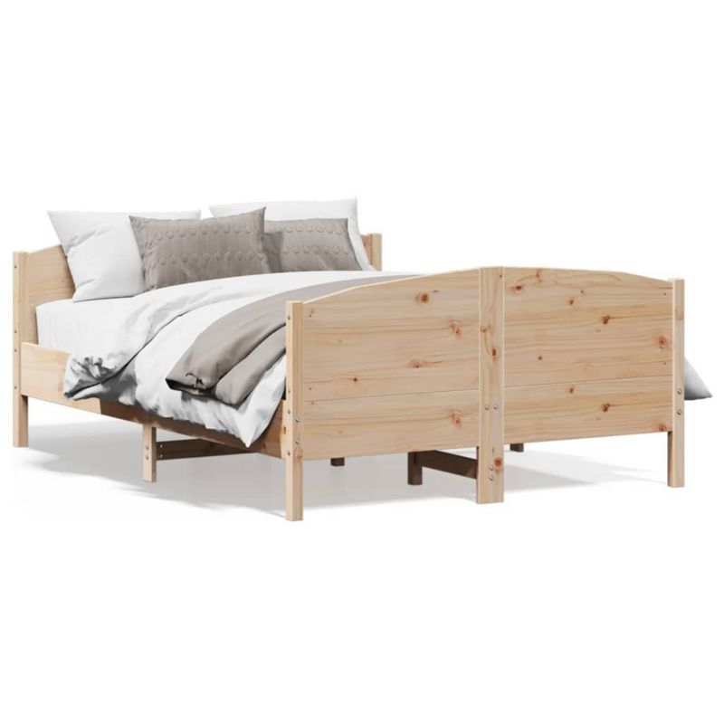 Łóżko drewniane WaszeMeble 160x200 cm brązowe WM-3216167 1 szt.