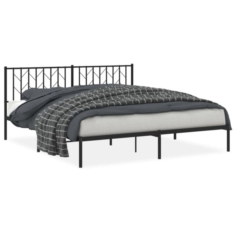 Łóżko metalowe WaszeMeble 180x200 cm czarny WM-374441 1 szt.