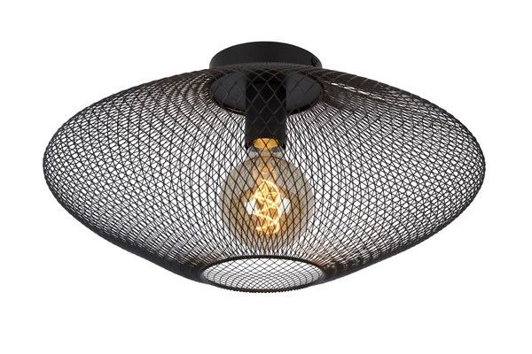 Lampa sufitowa wisząca Lucide Mesh 1378 czarna industrialna 1xE27 x 40W 1 szt.
