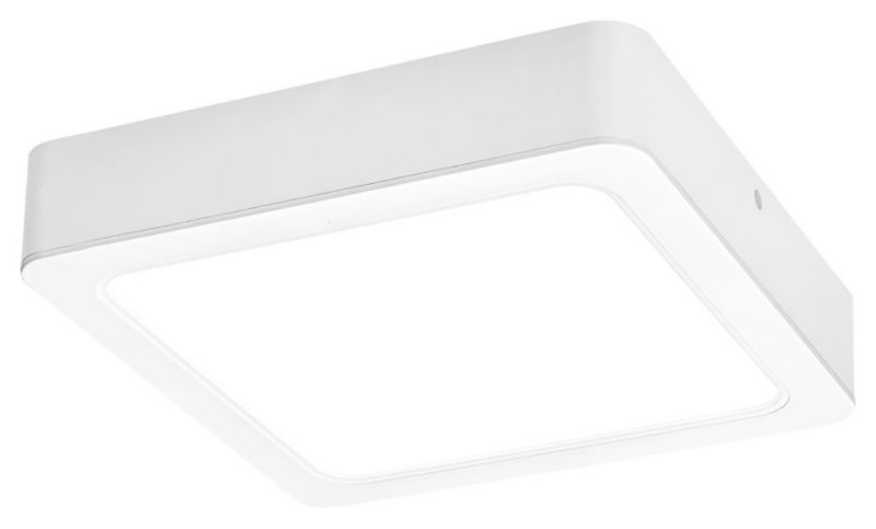 Plafon sufitowy nowoczesny Rabalux Shaun2 biały LED 12W 4000K 2460lm IP20 wym: 3,3 x 22 x 22 cm tworzywo sztuczne - 1 szt.