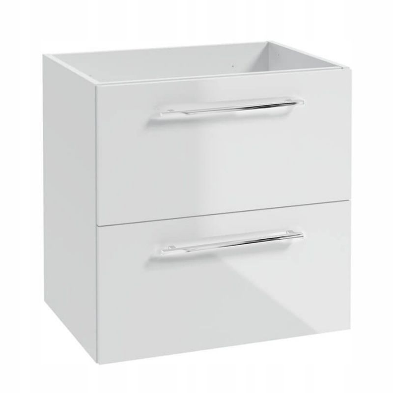 Szafka pod Umywalkę Stamar do Łazienki 590x500x450mm Biała Połysk Wisząca SoftClose 1 szt