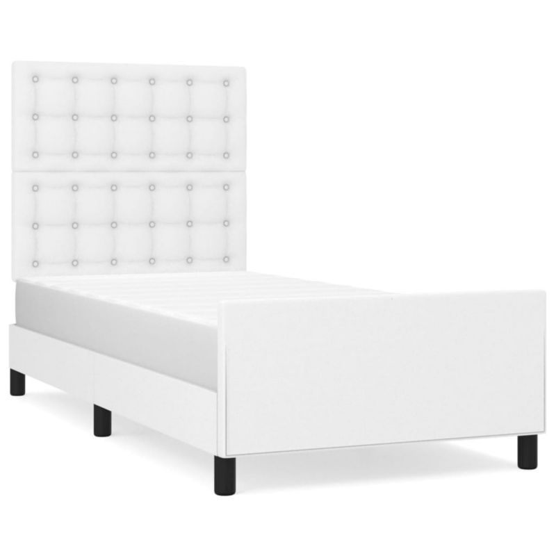 Łóżko tapicerowane WaszeMeble 90x200 cm biała WM-3125550 1 szt.
