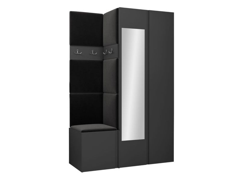 Garderoba MIRJAN 24 Orion XXVI grafit + czarny 1 kpl.