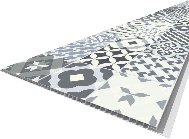 Panel Vilo Motivo 250 blue patchwork