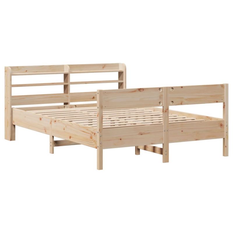 Łóżko drewniane WaszeMeble 150x200 cm brązowe WM-3306924 1 szt.